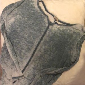 vintage looking acid wash oversized long sleeve